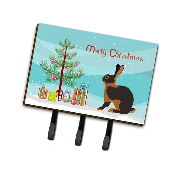 Carolines Treasures Tan Rabbit Christmas Leash or Key Holder BB9330TH68 - main